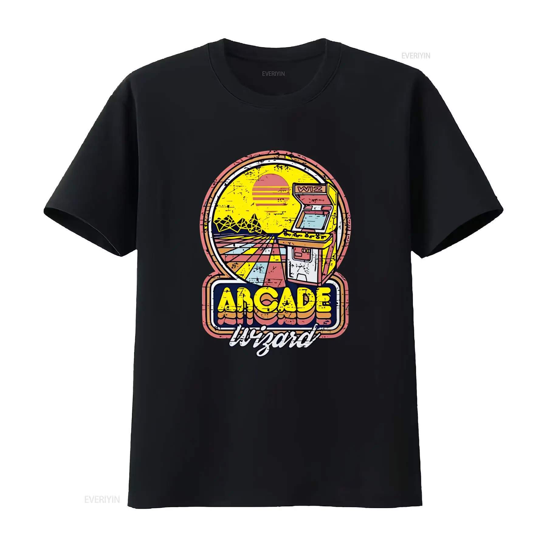 Arcade No - Vintage Arcade Wizard 80er-Jahre-Spiel-T-Shirt im Retro-Stil,