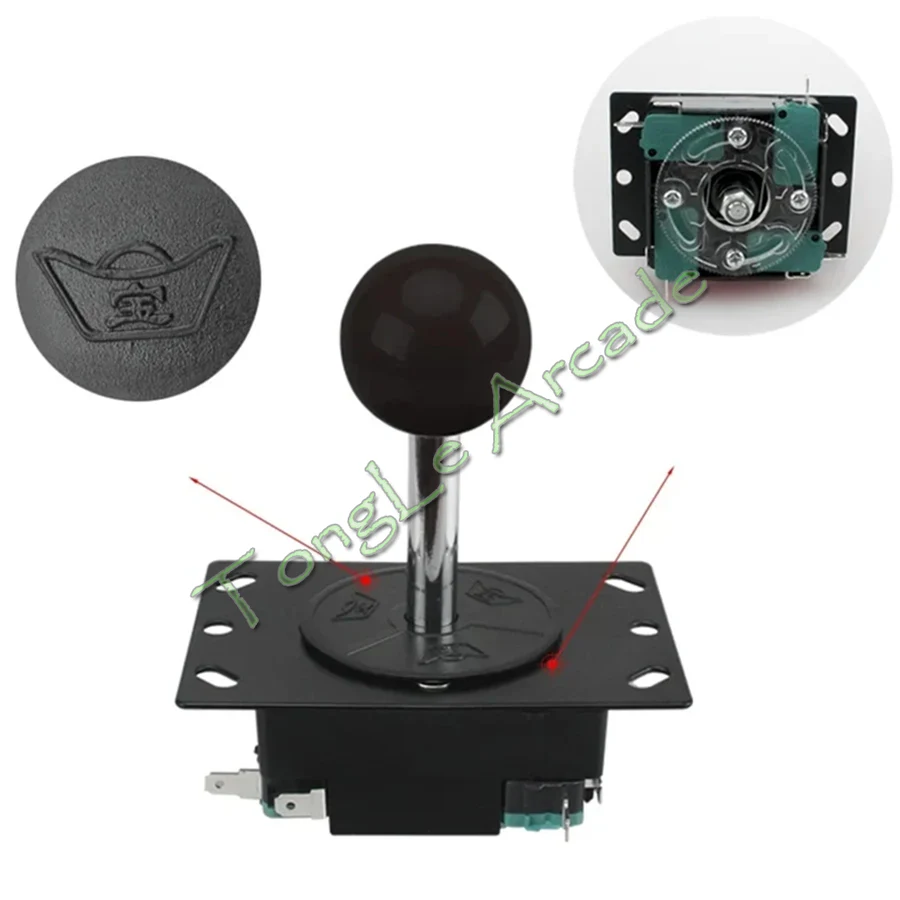 Joystick Arcade Parts - Baolian Joystick 8-Wege-Kugelgriff-Bedienelement für Coin-Pandora-Spiele, Retro