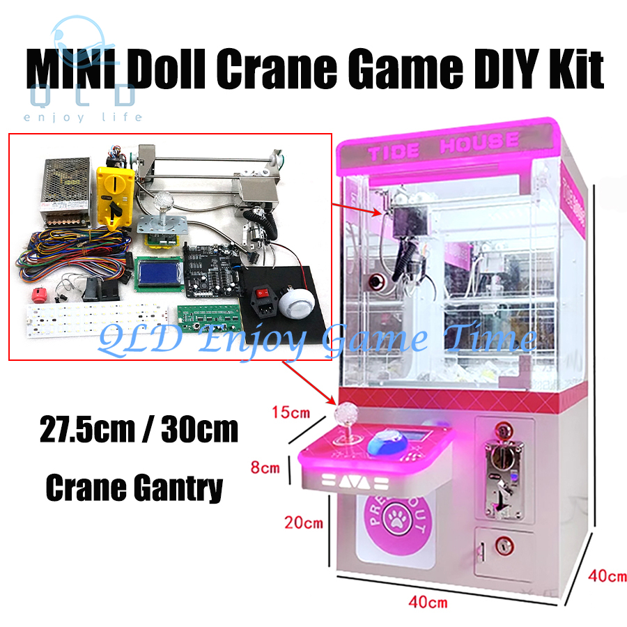 Crane Claw Motor - 25,7 cm/30 cm Mini-Edelstahlportal mit Klaue