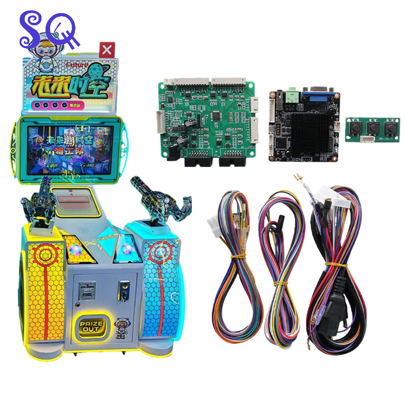 Whack A Mole Arcade - 21 Multi-Modus-Themen Schießspiel-Zubehör Einzel- oder Doppelgewehr-Motherboard-Verbindungskabel