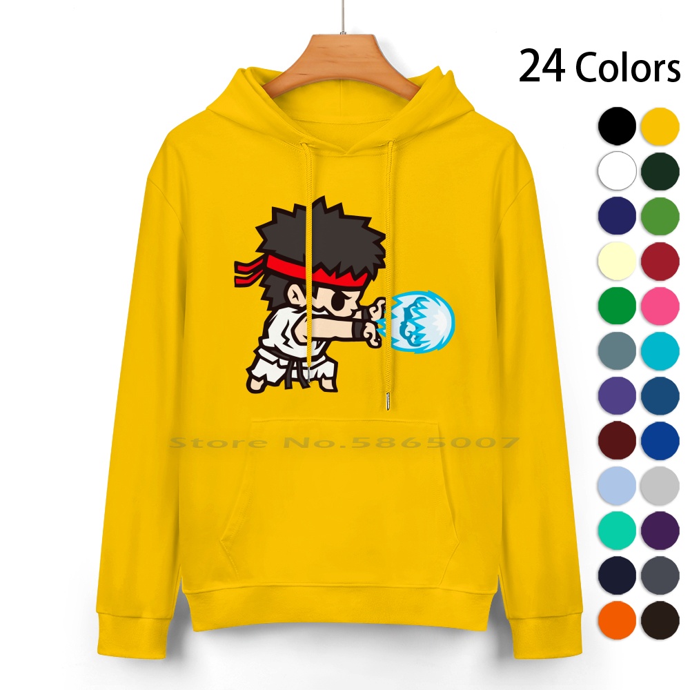 Arcade Vegas - Hadoken Kapuzen pullover aus reiner Baumwolle