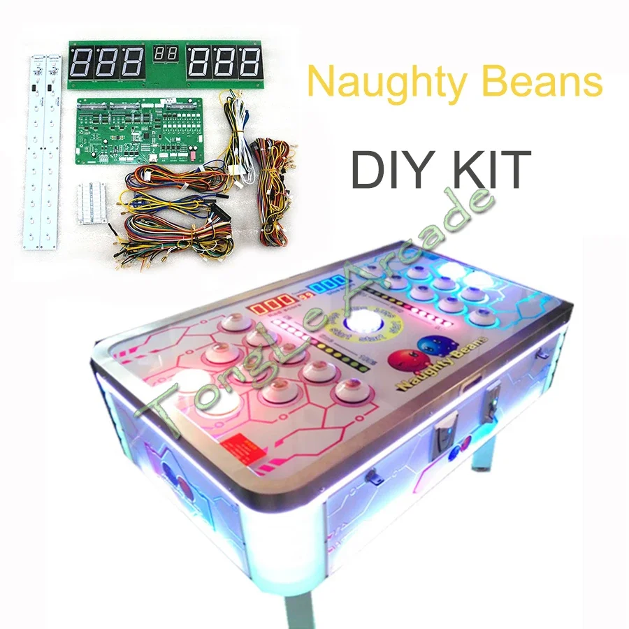 Whack A Mole Arcade - Naughty Beans DIY-Kit, münzbetriebenes Unterhaltungsgerät, Hammer-Spiel,