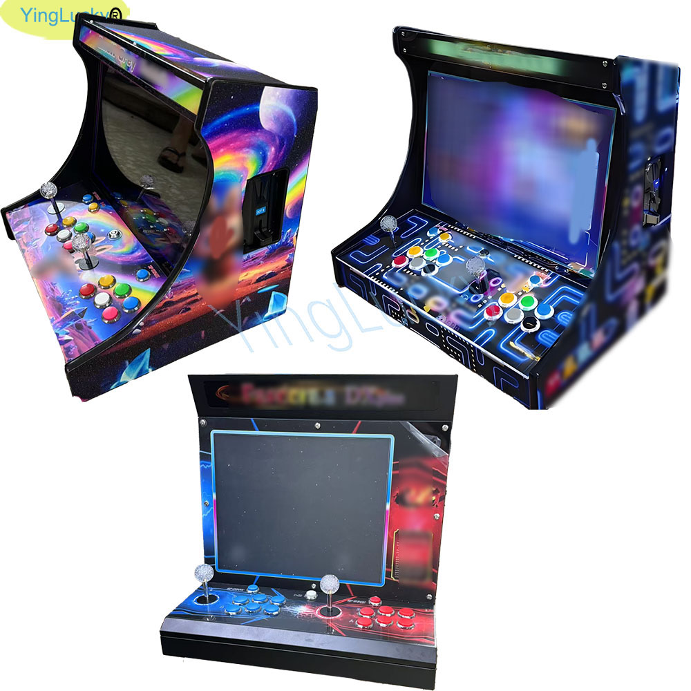 Arcade Game Jackpot - 2-Spieler-Arcade-Videospielkonsole mit 22/19/17 Zoll LCD-Bartop-Display, ausgestattet