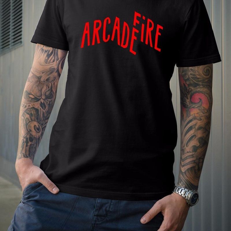 Arcade No - Arcade Fire T-Shirt Designer-Shirt Sport Anime