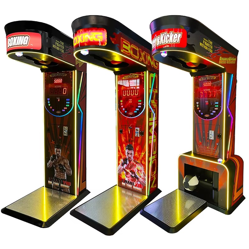 Boxing Machine Arcade - Wasserdichte Street-Box-Kickmaschine, Outdoor-Arcade-Unterhaltungs-Boxball-Spielkonsole für Erwachsene
