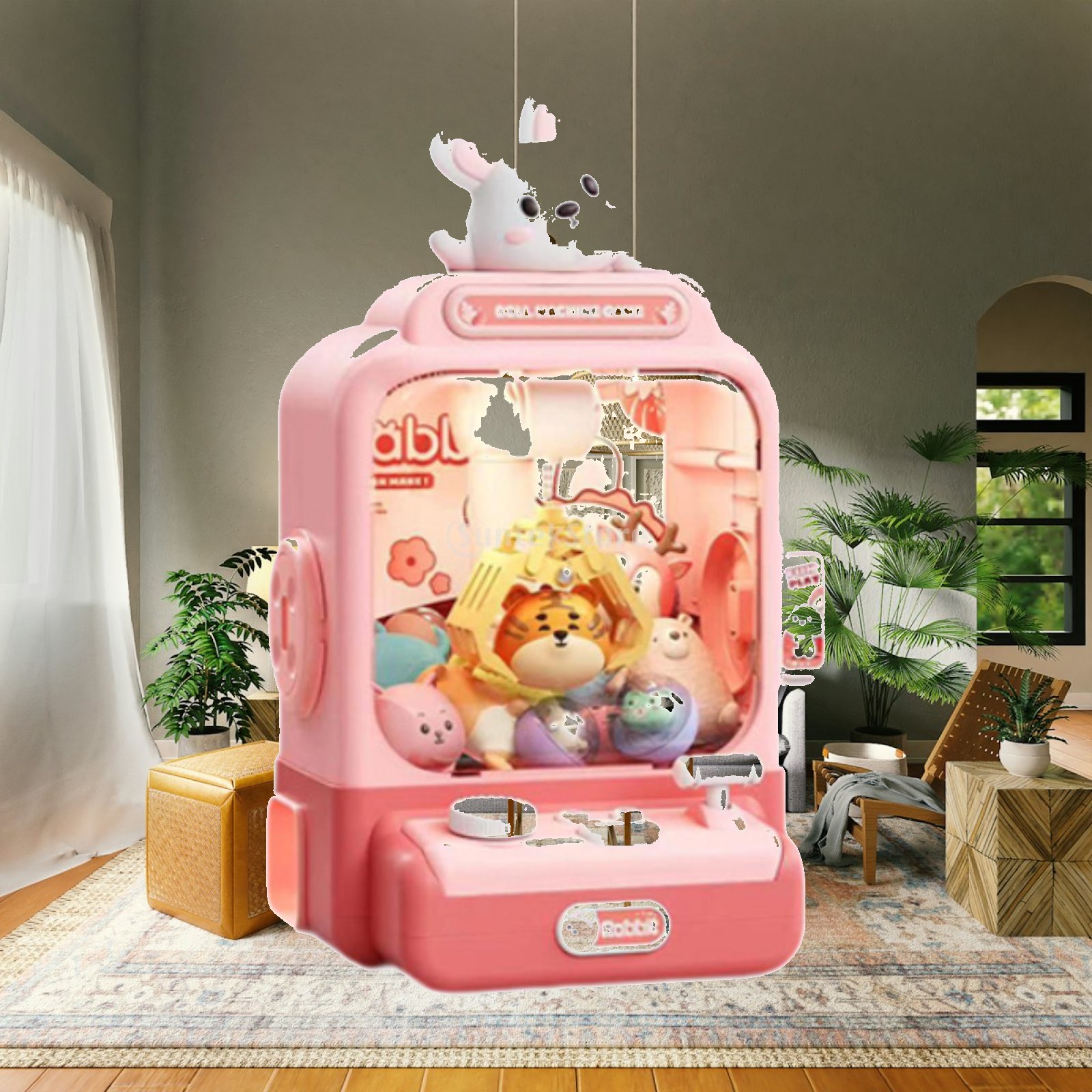 Candy Vending Machine - Elektronische Greifautomaten-Maschine mit Geräuschen, Plüsch-Greifspielzeug, Süßigkeiten-Verkaufsautomat