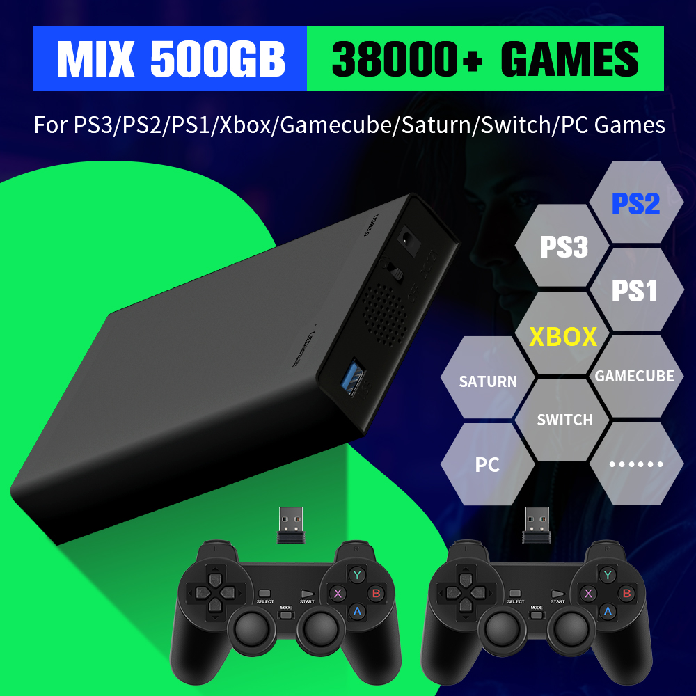 Arcade X - 500G Spielefestplatte mit über 38000 Spielen