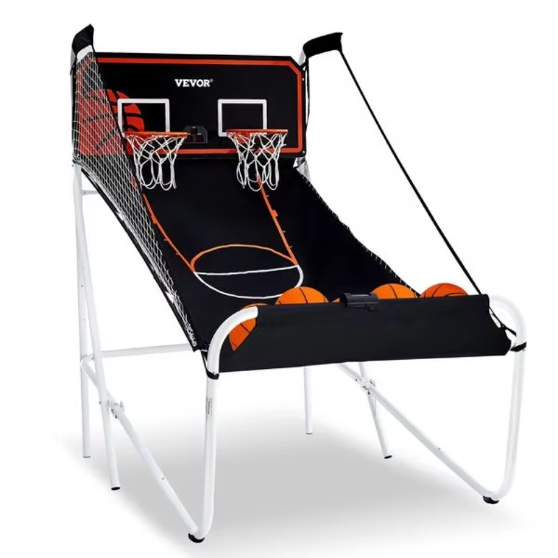 Arcade Games & Vending Llc Photos - 【Trendprodukt】Faltbares Basketball-Arcade-Spiel, 2-Spieler-Indoor-Basketballspiel, Heimspiel mit Doppelschuss-Funktion,