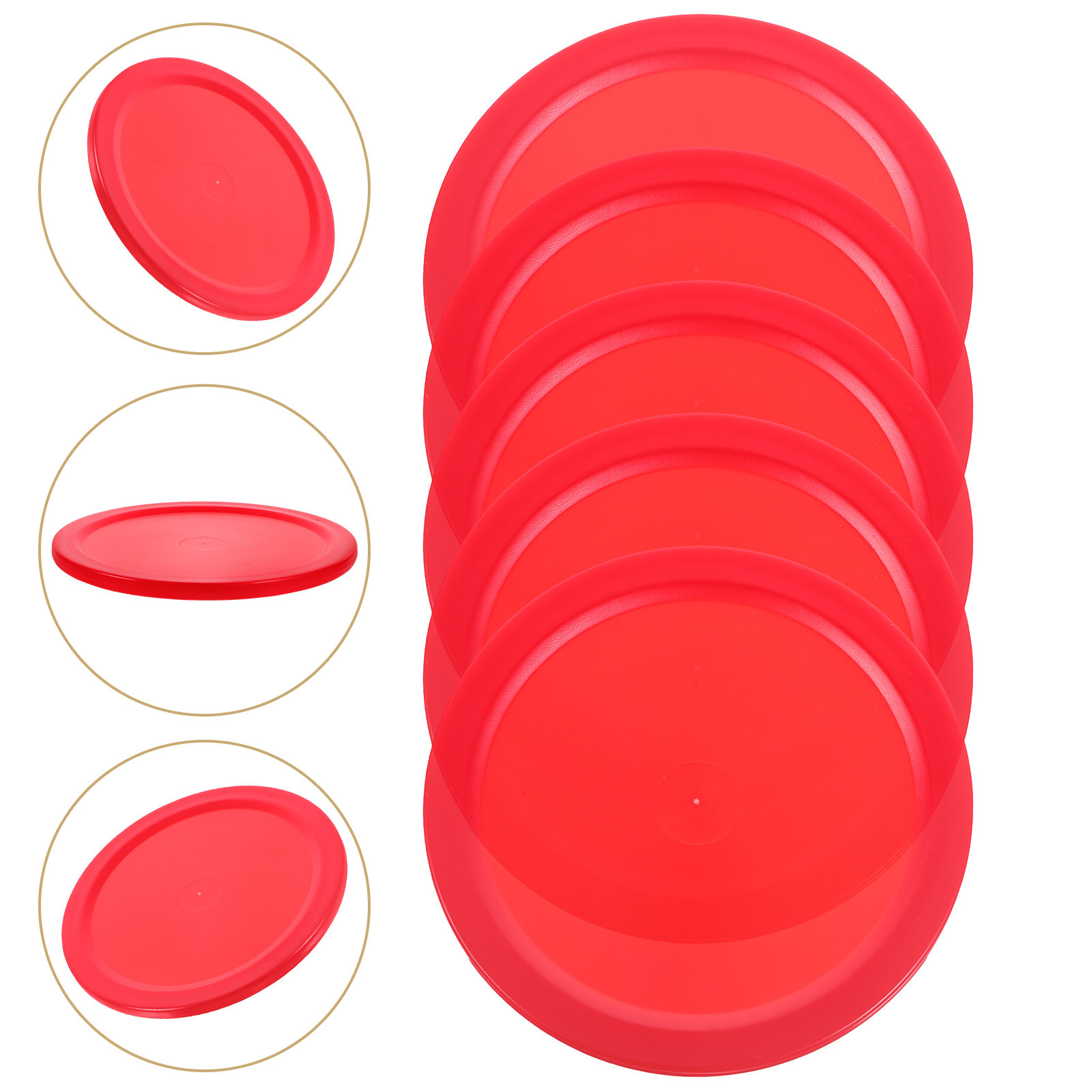 Air Hockey Table - 5 Stück Air-Hockey-Pucks aus Kunststoff, Zubehör