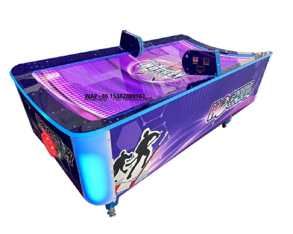 Air Hockey Table - Münzbetriebener Unterhaltungs-Arcade-Simulator Airhockey-Tischspielautomat Indoor-Simulator Einlöseticket-Spiel für