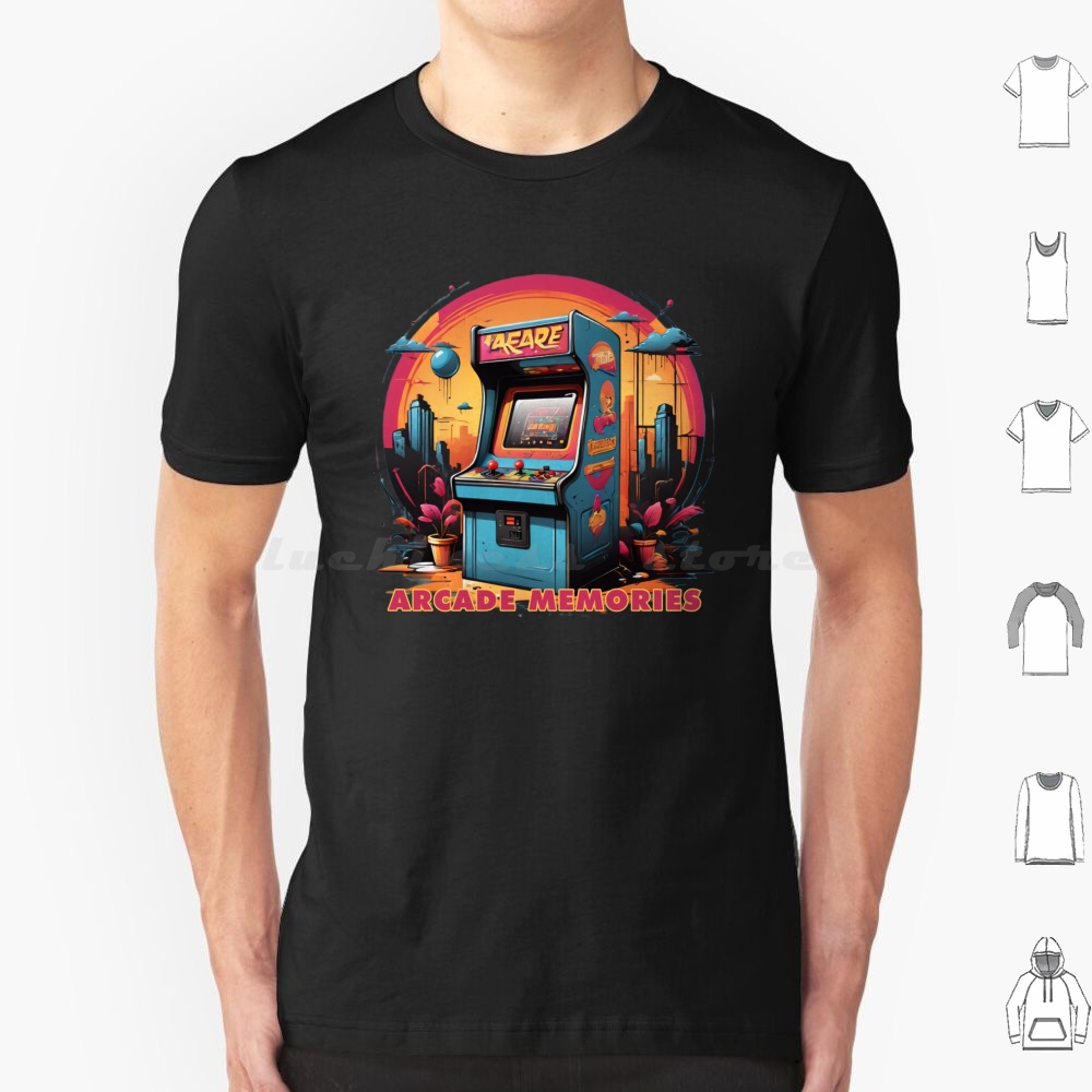 Arcade No - Arcade Memories-Arcade T Shirt Baumwolle Männer