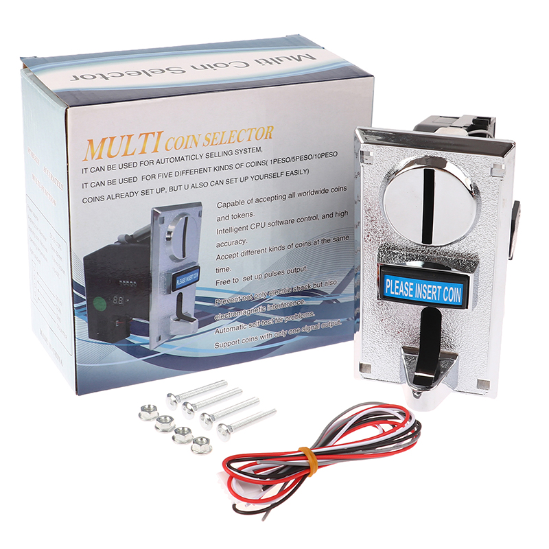 Arcade Ticket Machine - 1pc 616 Multi-Münz-Slot-Akzeptor elektronischer Roll-Down-Münzprüfer-Auswahl mechanismus