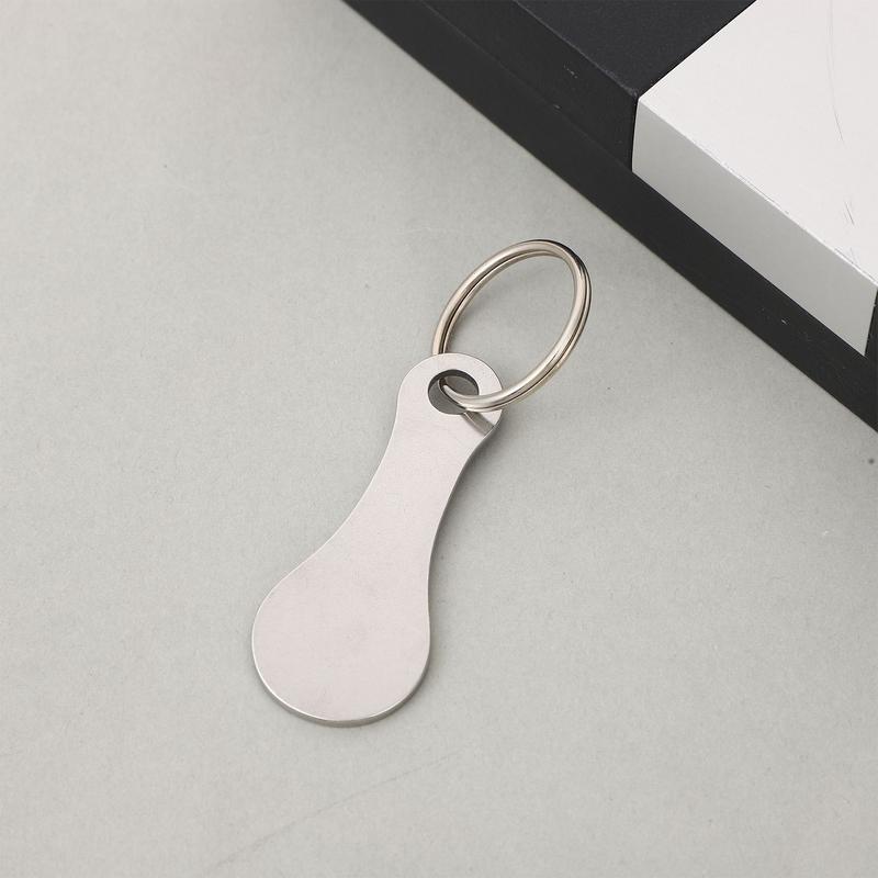 Token Coin Mechanism - 2 Stück/5 Stück, Einkaufskarten-Münzen-Edelstahl-Schlüsselanhänger, Supermarkt-Warenkorb-Token, Einkaufstoken