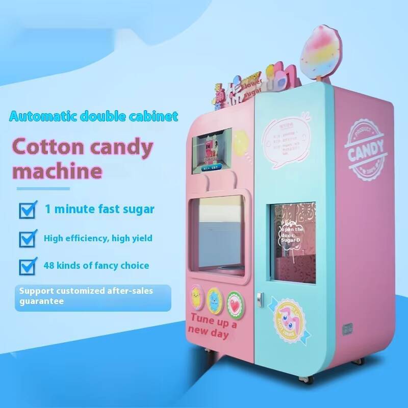 Popcorn Vending Machine - Intelligente neue vollautomatische Zuckerwatte, kommerzielle Verkaufsmaschine,