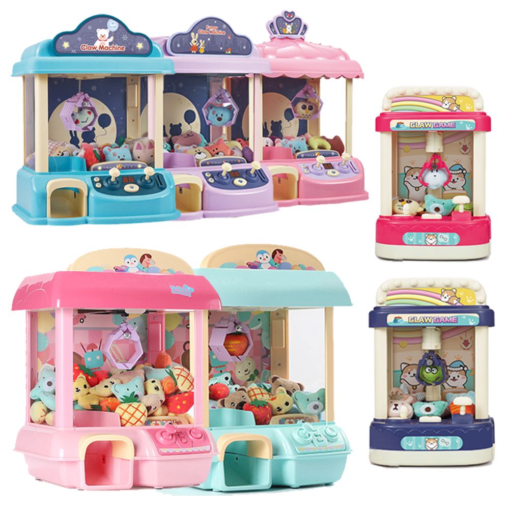 Claw Crane Machine - Puppenmaschine, münzbetriebenes Spiel, 15-Stil, Mini-Klauenfang, Spielzeugmaschinen,