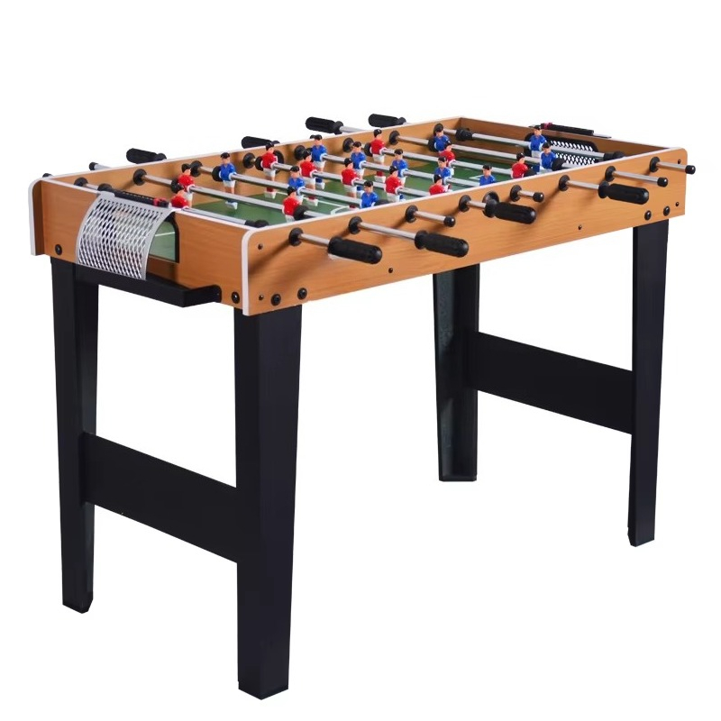 Foosball Table Commercial - Holzfarbener 48-Zoll-Tischfußballtisch, tragbar