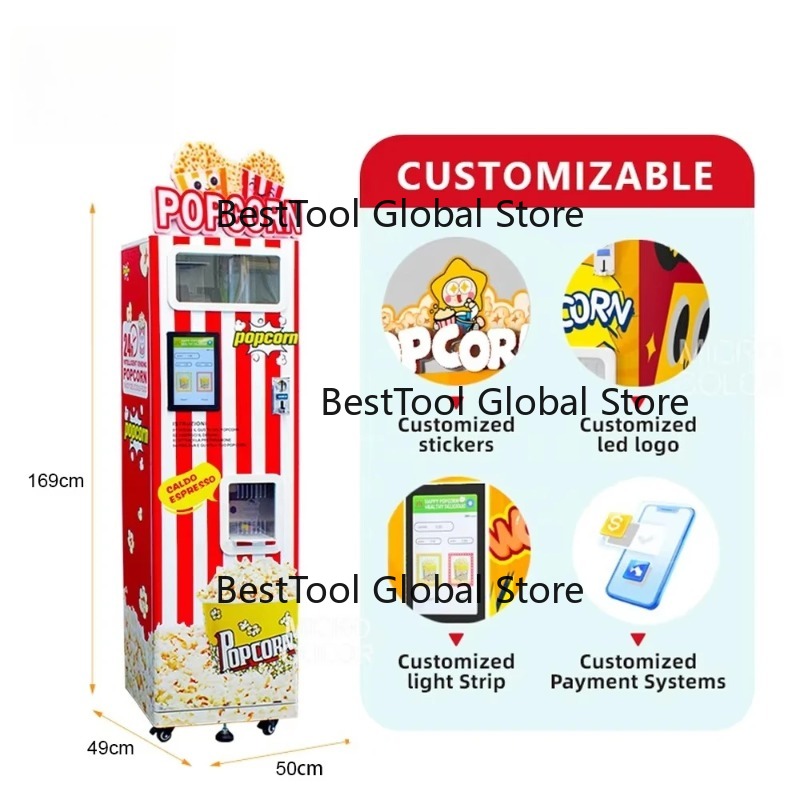 Meistverkaufte Beliebte Popcor – Popcorn Vending Machine Bewertung und Preis