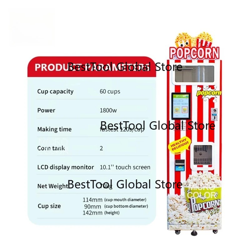 Meistverkaufte Beliebte Popcor – Popcorn Vending Machine Bewertung und Preis