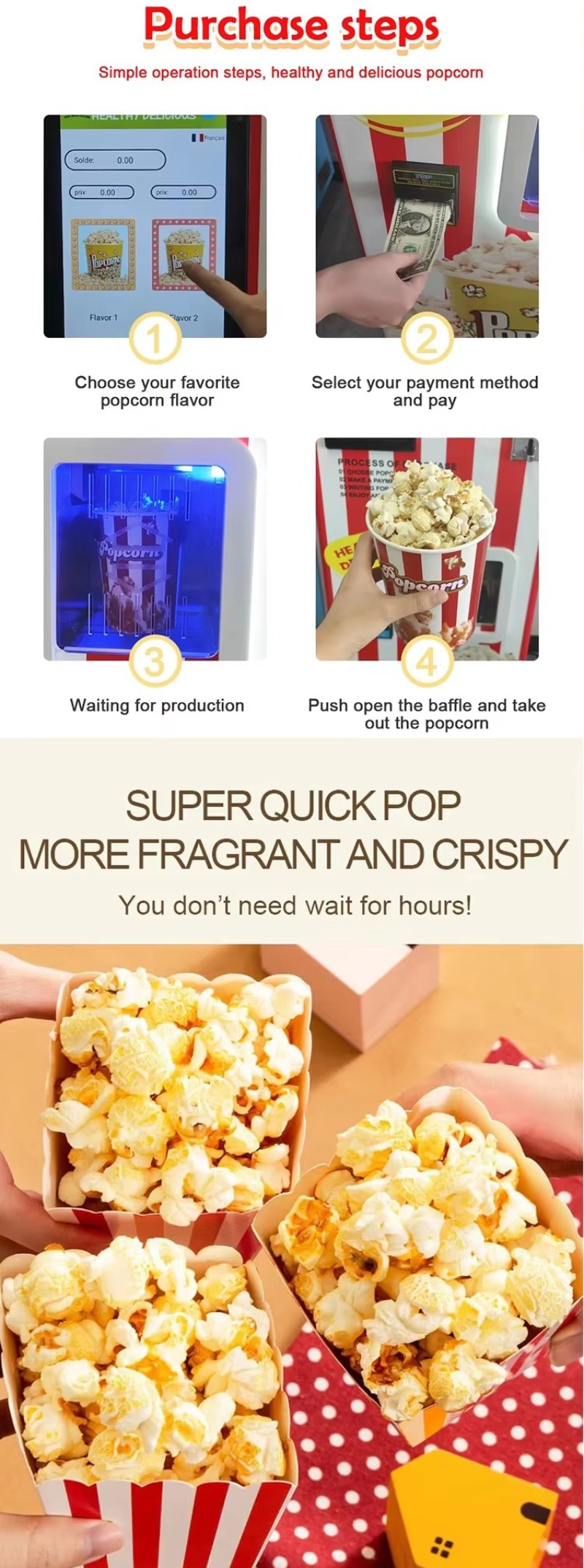 Popcorn-Verkaufsautomat Kommer – Popcorn Vending Machine Bewertung und Preis