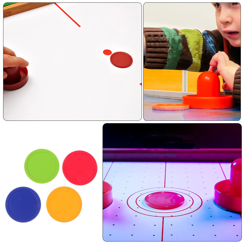 4er-Set Kunststoff-Tischpucks  – Air Hockey Table Bewertung und Preis