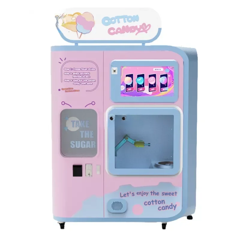 Kundenspezifische Zuckerwattem – Candy Vending Machine Bewertung und Preis