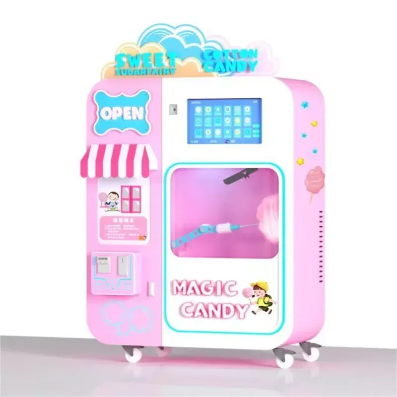 Kundenspezifische Zuckerwattem – Candy Vending Machine Bewertung und Preis