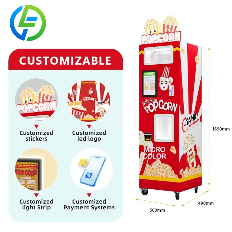 Maßgefertigte Kommerzielle Pop – Popcorn Vending Machine Bewertung und Preis