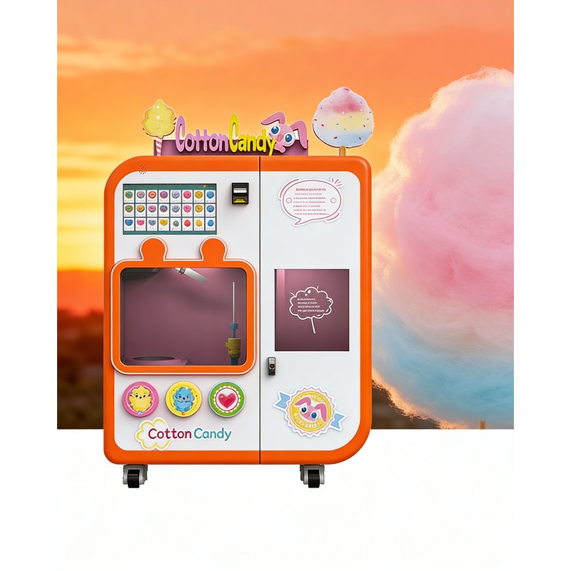 Vollautomatischer Zuckerwatte- – Candy Vending Machine Bewertung und Preis