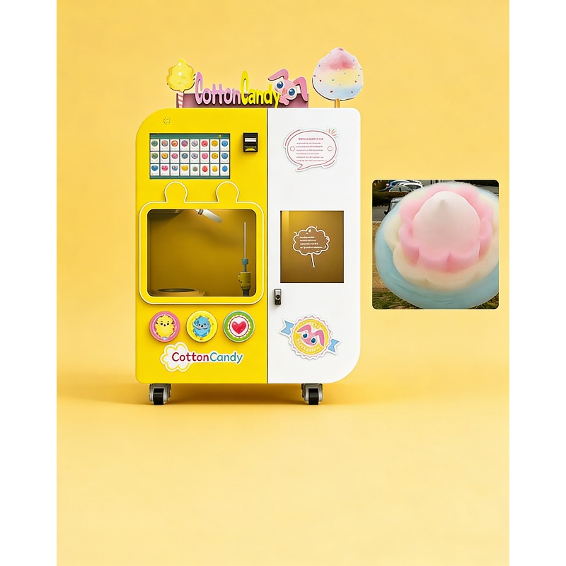 Vollautomatischer Zuckerwatte- – Candy Vending Machine Bewertung und Preis