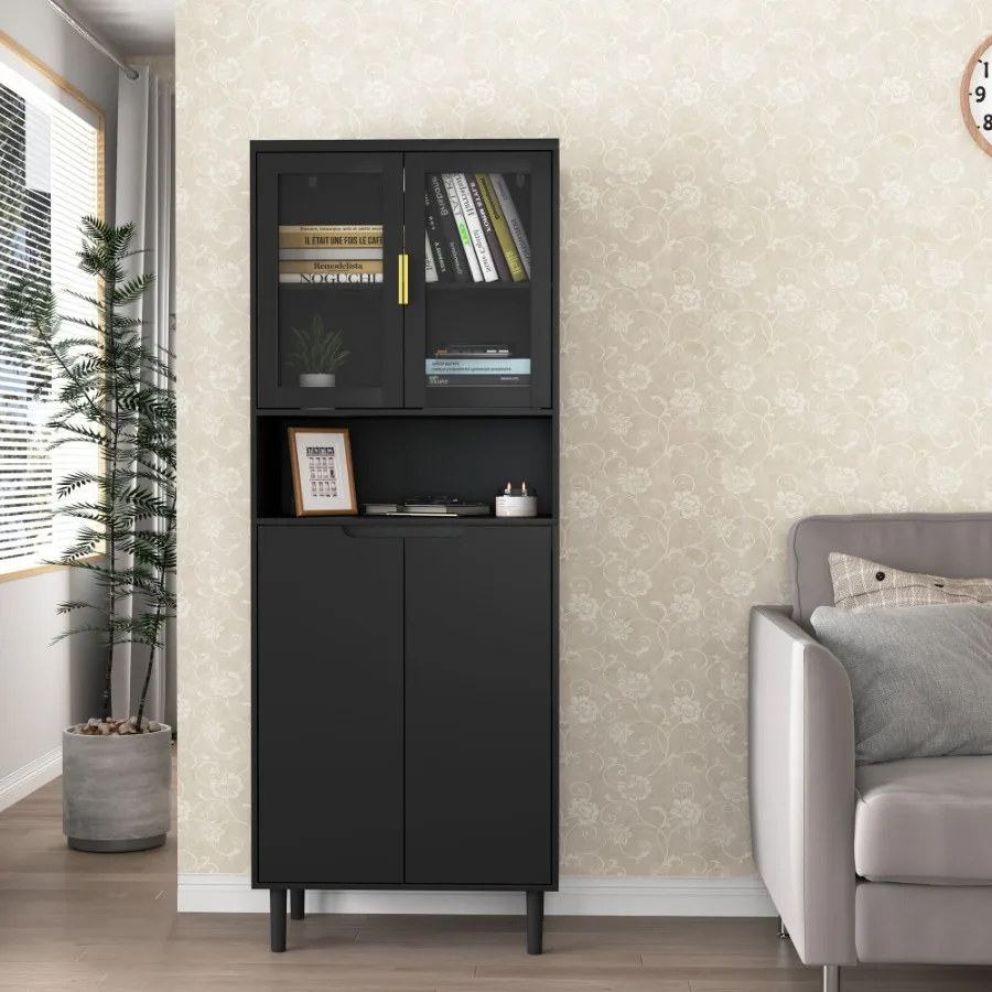 Hohes Aufbewahrungsregal mit 2 – Glass Cabinet Display Bewertung und Preis