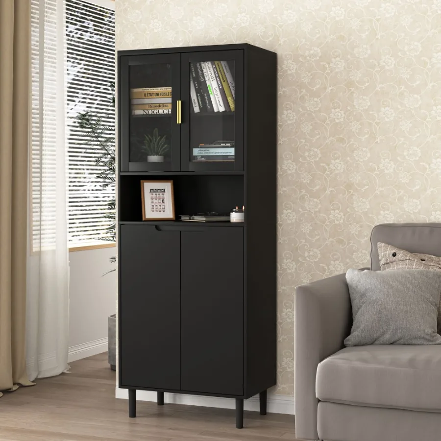 Hohes Aufbewahrungsregal mit 2 – Glass Cabinet Display Bewertung und Preis