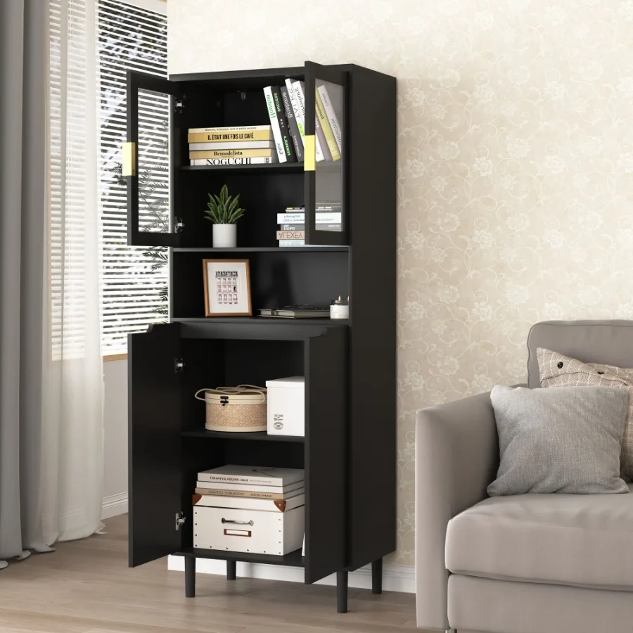 Hohes Aufbewahrungsregal mit 2 – Glass Cabinet Display Bewertung und Preis