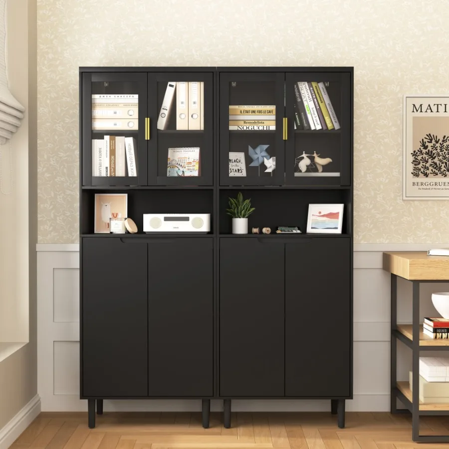 Hohes Aufbewahrungsregal mit 2 – Glass Cabinet Display Bewertung und Preis