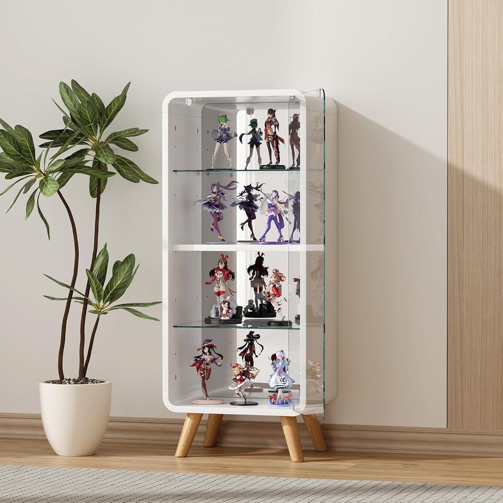 4-stufige, verstellbare Glasvi – Glass Cabinet Display Bewertung und Preis