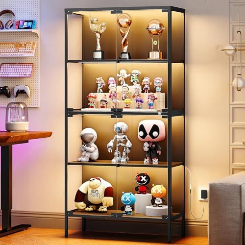 65-Zoll Glasvitrine mit 3-Farb – Glass Cabinet Display Bewertung und Preis