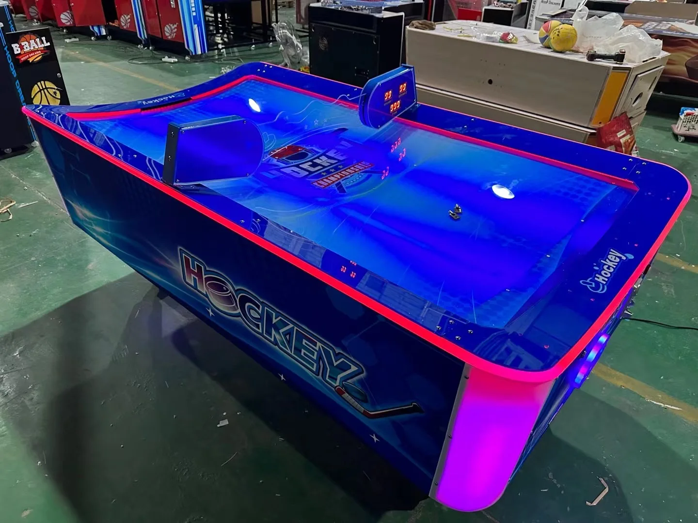 Münzbetriebener Unterhaltungs- – Air Hockey Table Bewertung und Preis