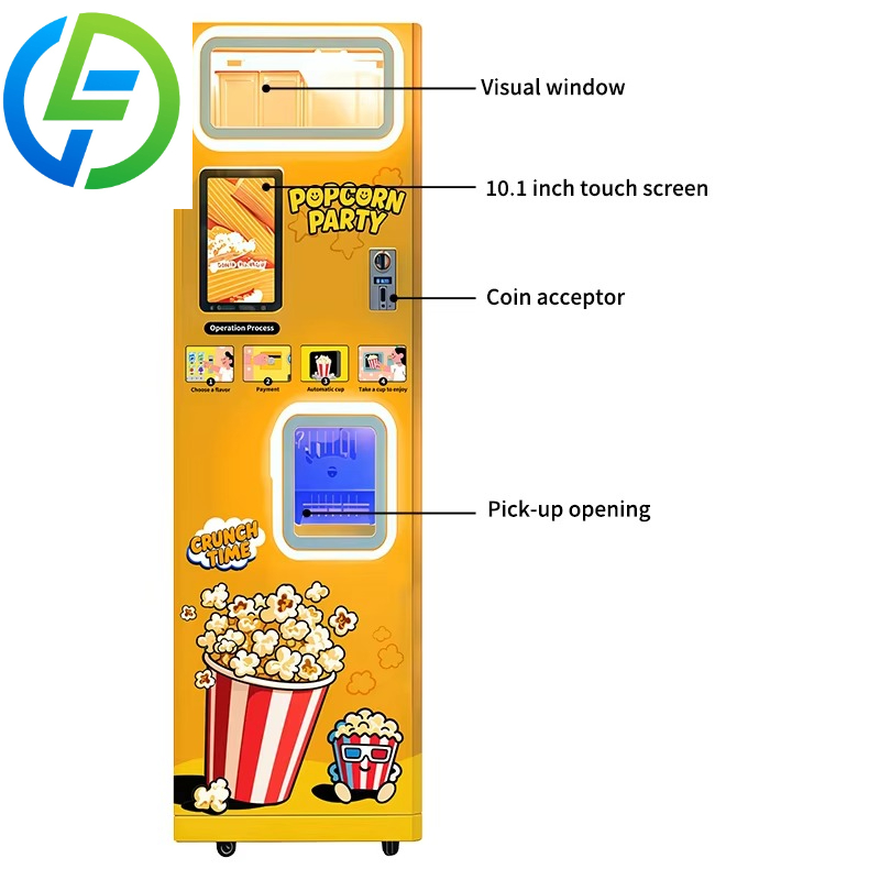 Maßgefertigter Heißluft-Popcor – Popcorn Vending Machine Bewertung und Preis