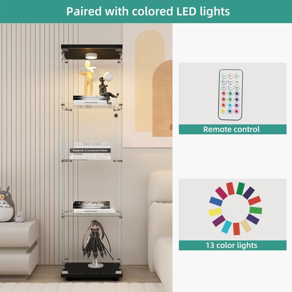 LED-Beleuchtete Glasschaukaste – Glass Cabinet Display Bewertung und Preis