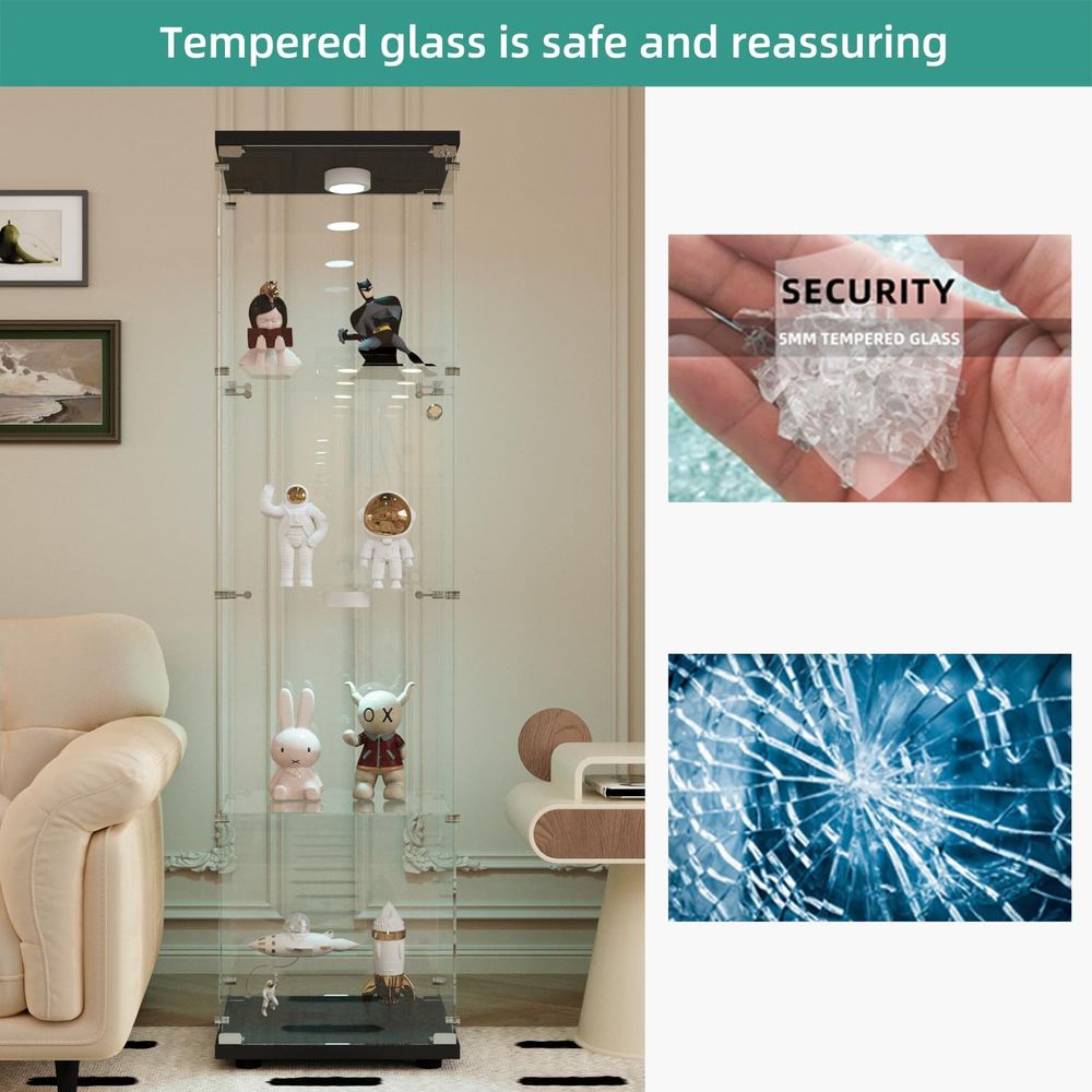 LED-Beleuchtete Glasschaukaste – Glass Cabinet Display Bewertung und Preis