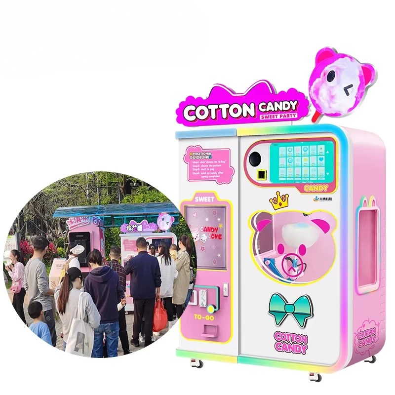 Maßgeschneiderte Zuckerwattema – Candy Vending Machine Bewertung und Preis