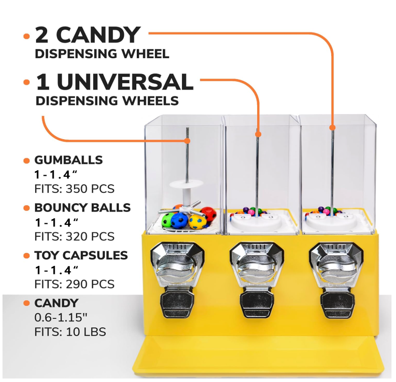 2025 Beliebter Deer Drei-in-Ei – Candy Vending Machine Bewertung und Preis